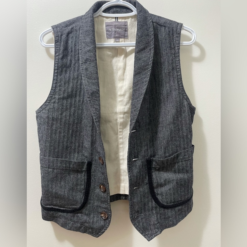 Peter Werth herringbone vest